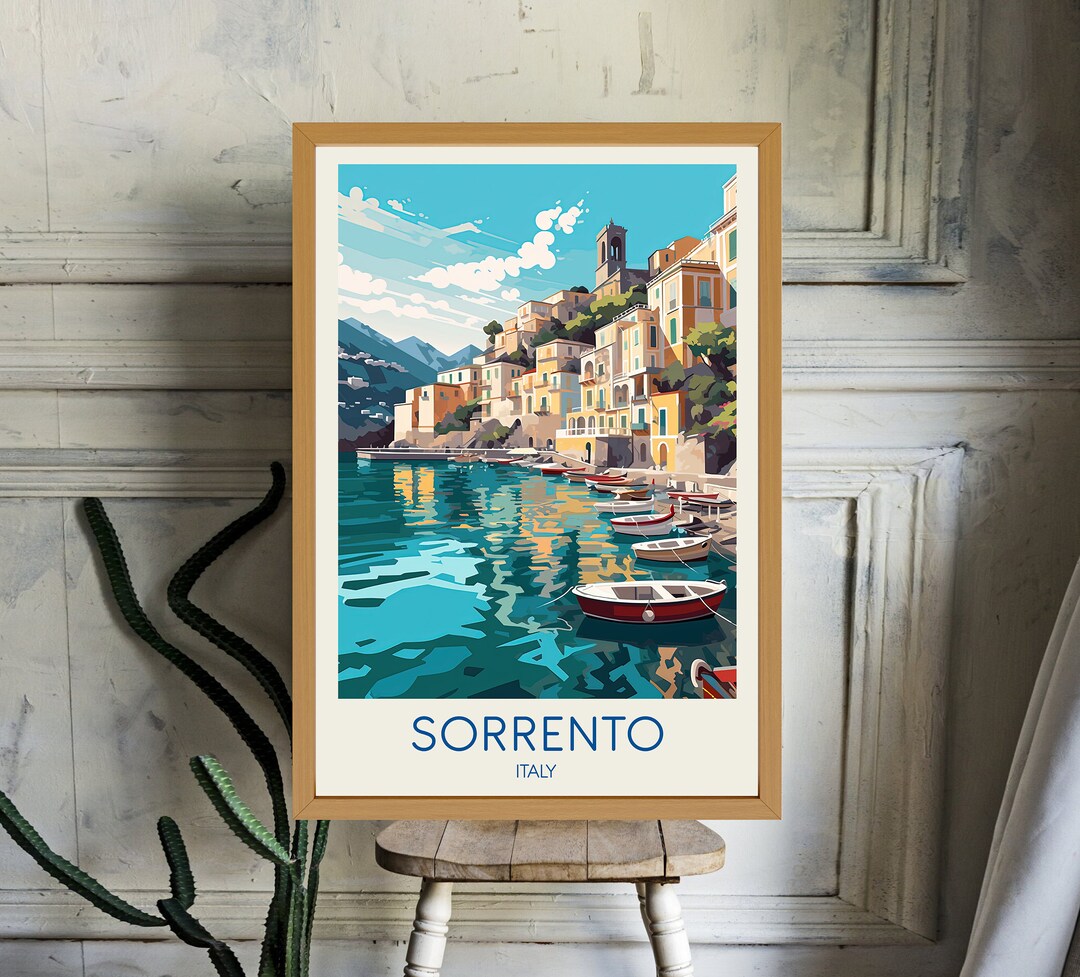 Sorrento Poster Italy Poster Sorrento Print Sorrento Art - Etsy