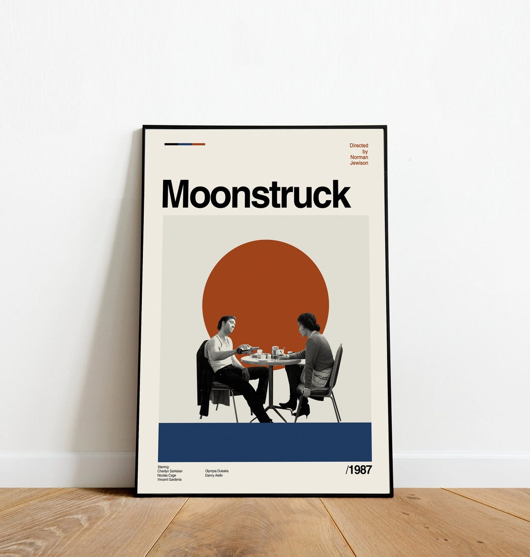 Moonstruck Print Retro Movie Poster Minimalist Art Retro - Etsy