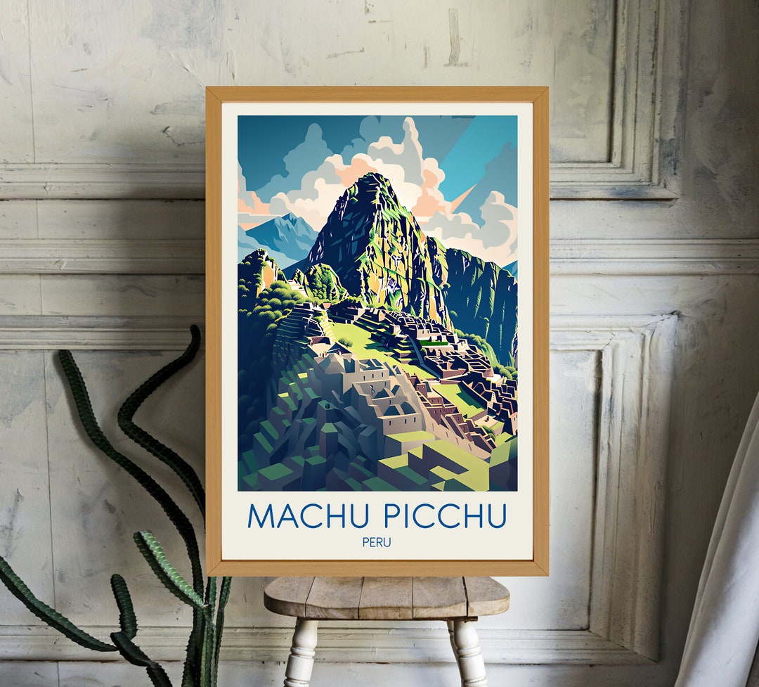 Machu Picchu Poster Machu Picchu Print Machu Picchu Art - Etsy