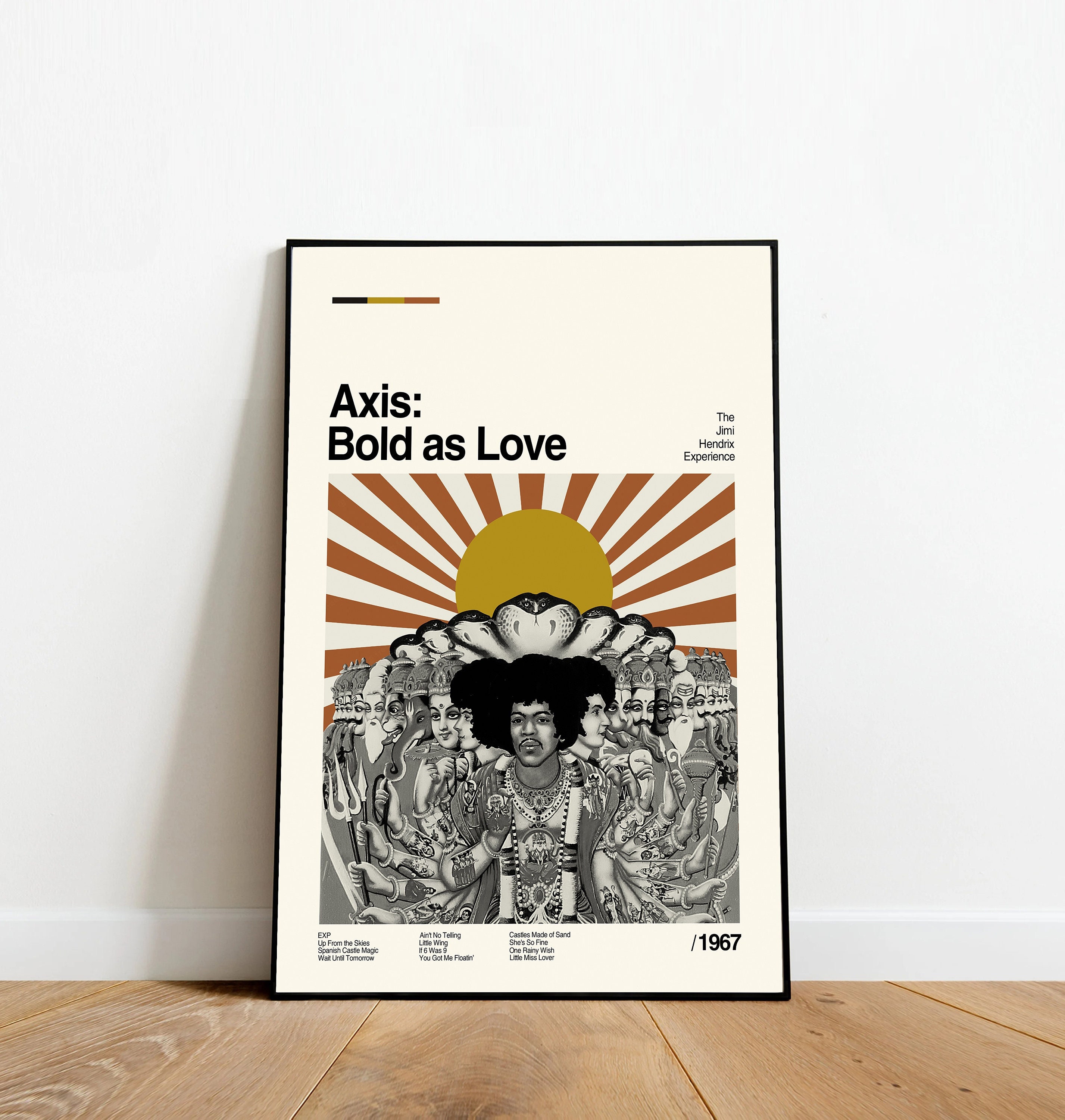 Discover Axis: Bold as Love- Are You Experienced Jimi Hendrix - Minimalist Poster