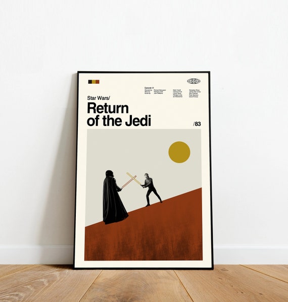 Return of the Jedi Star Wars Minimalist Art Retro Modern - Etsy