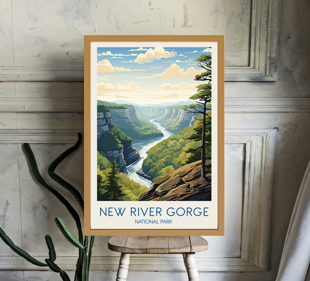 New River Gorge Poster Virginia Poster New River Gorge - Etsy