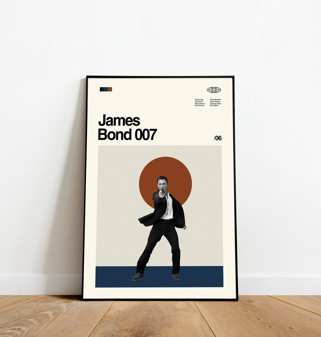 James Bond 007 Poster Daniel Craig Retro Movie Poster - Etsy