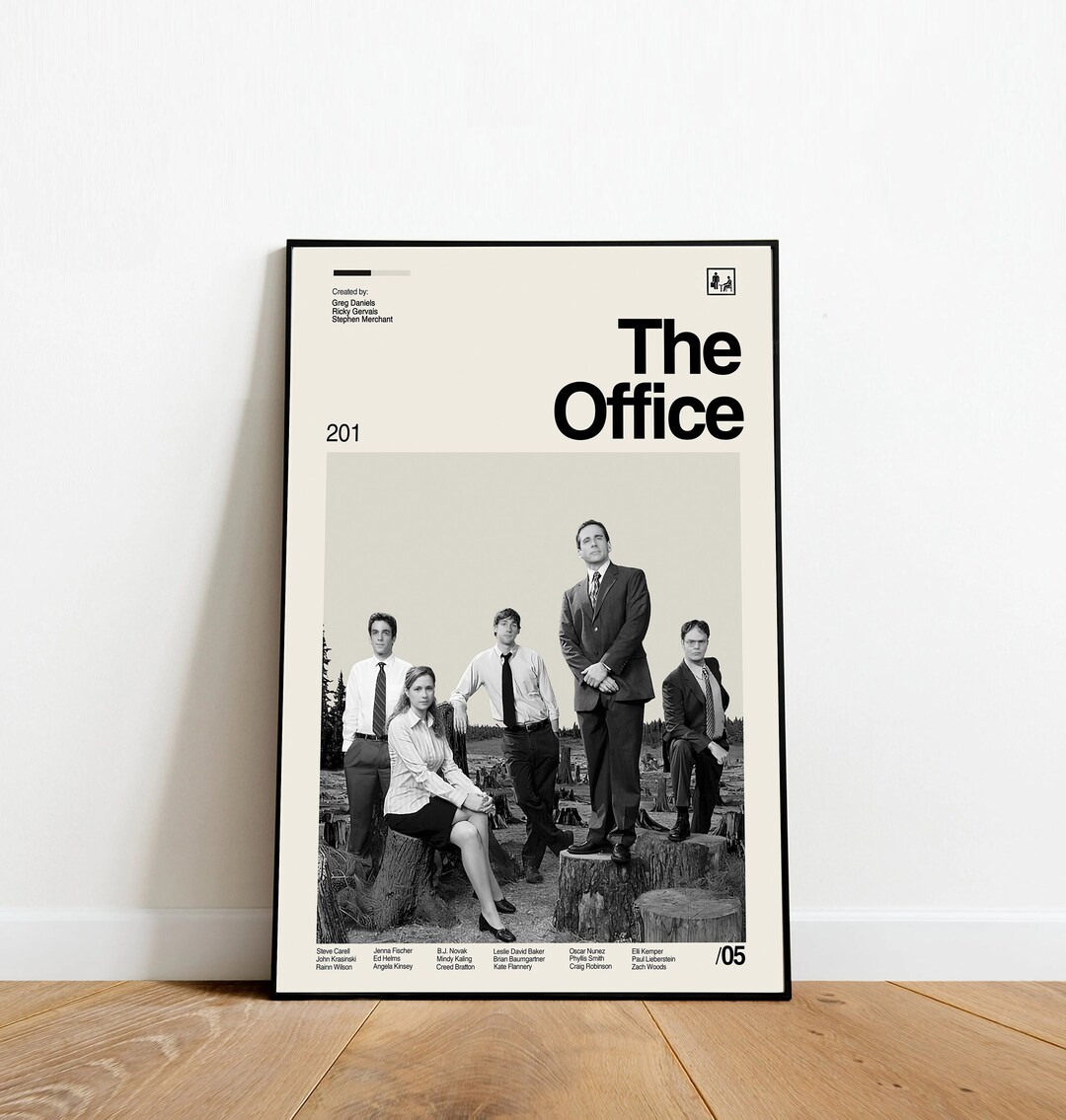 THE OFFICE Poster TV Show Minimalist Art Retro Modern Etsy