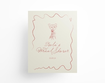 Boa vinda feita sob encomenda do chá de panela pôster | Arquivo digital