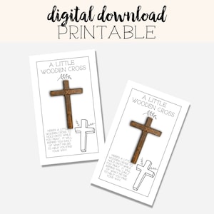 Pocket Cross Card Digital Download / Stampabile /