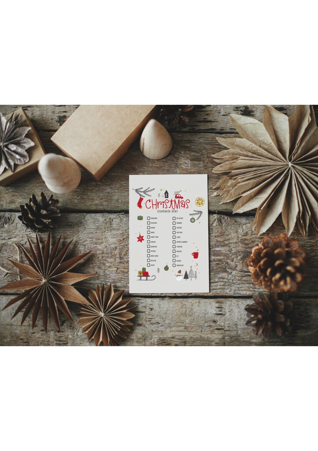 Cute Christmas Scavenger Hunt | Printable - Etsy