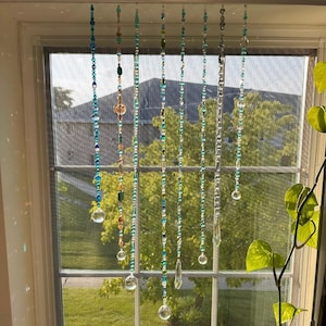 Coastal Crystal Suncatchers - Beautiful Beaded Suncatchers