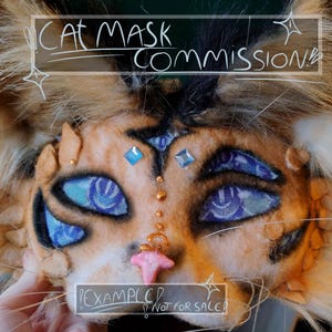 CAT therian mask commission •|• READ DESCRIPTION