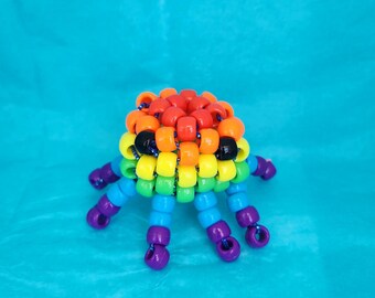 Kandi-Perlen Regenbogen-Oktopus