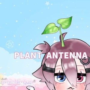 VTuber Asset Live2D Rigged Plant Antenna Sprout for Head