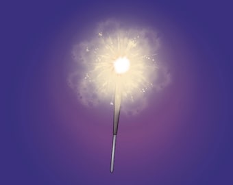 Sparkler VTuber Asset (+Nighttime filter) for Fourth of July!