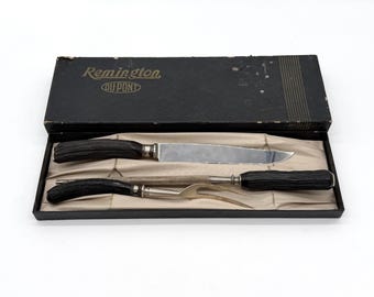 Vintage Remington DuPont Carving Set with Original Box