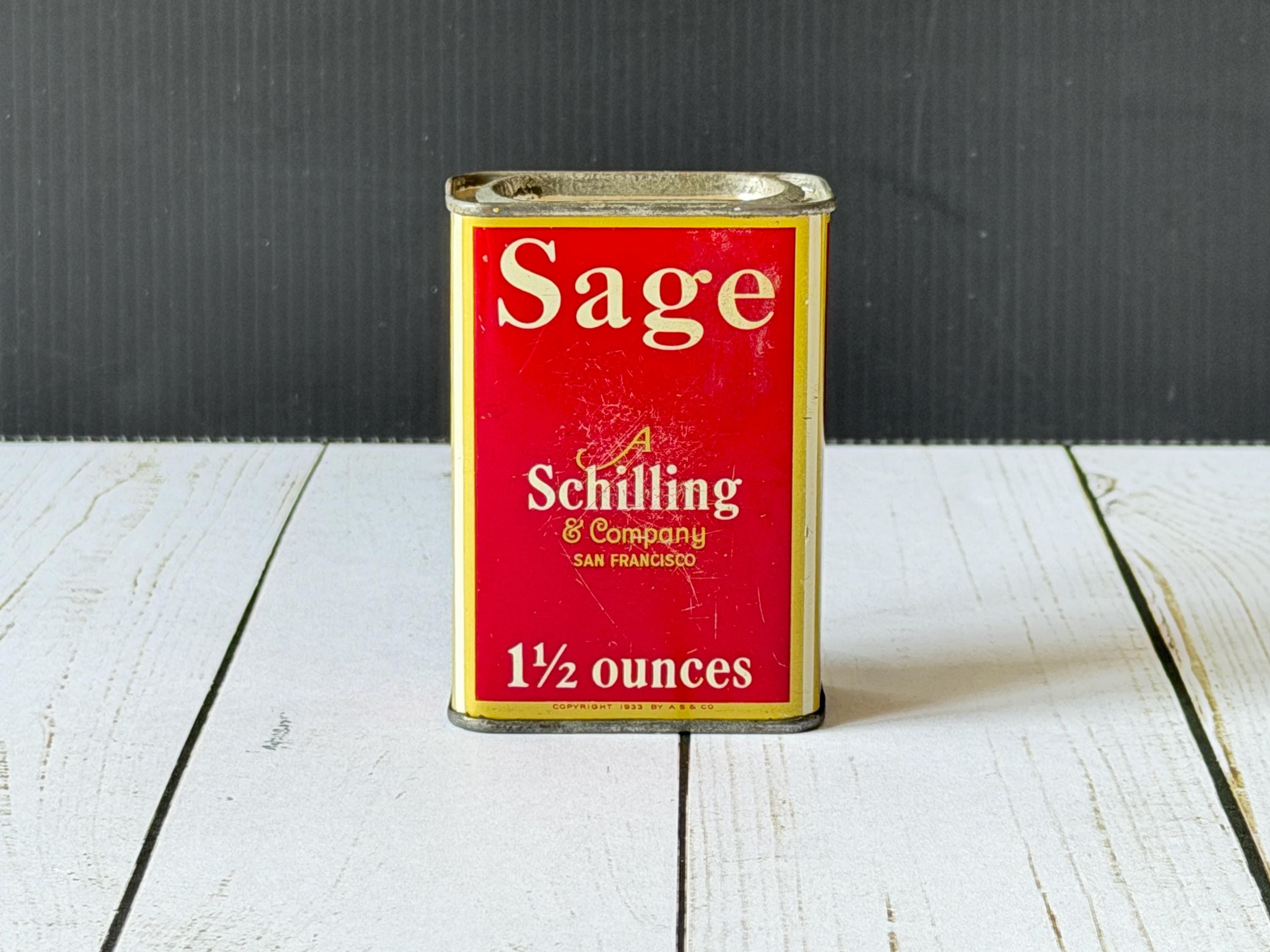Schilling Vintage Spice Tins - Etsy