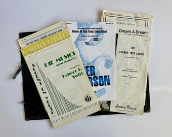 Collection of Choral Music With Folder