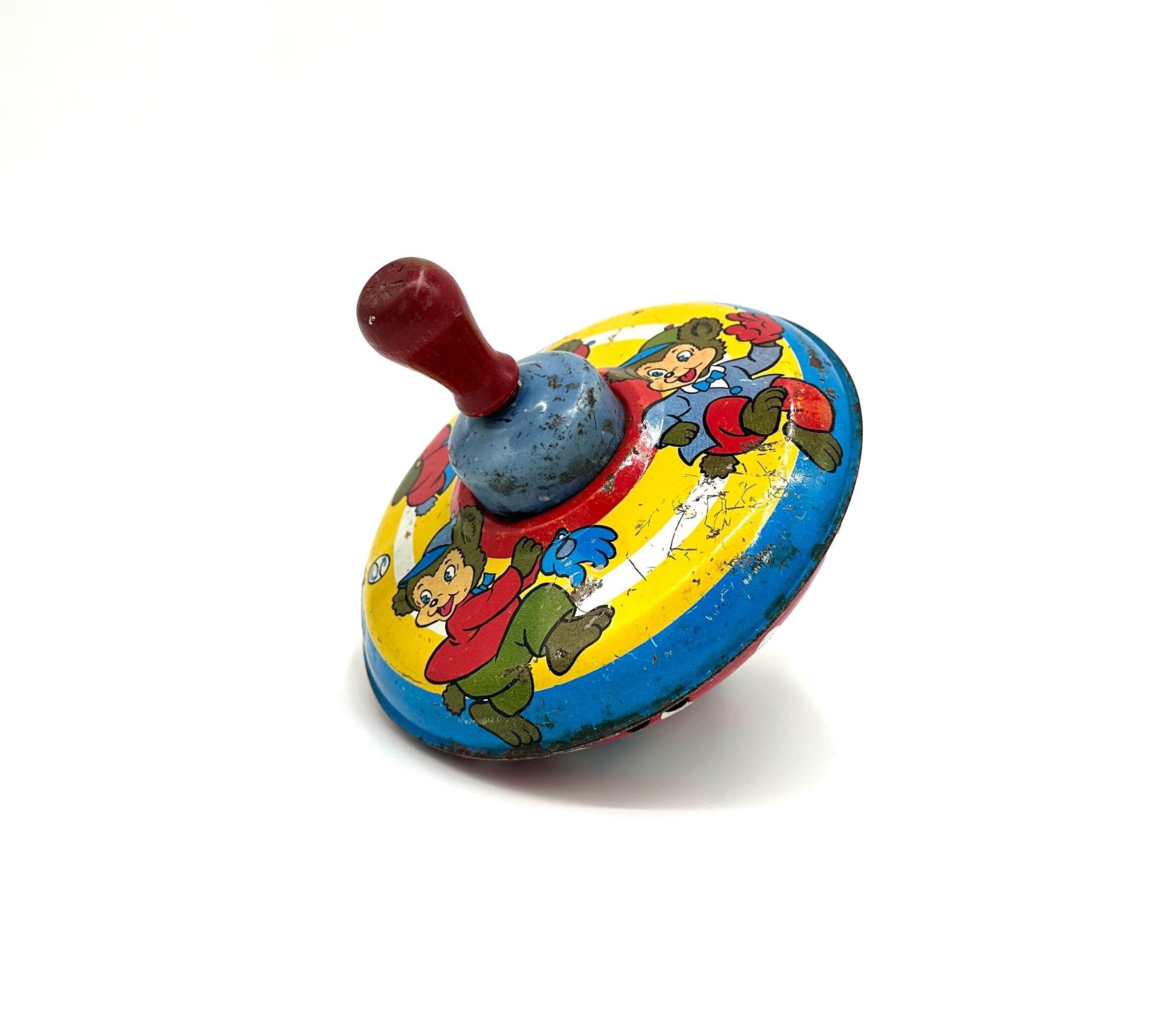 30s レア チャーリーマッカーシー ビンテージ コインバンク Vintage 1930s J.Chein Circus Clown Tin Litho Toy Bank w/ Key