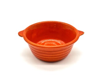Vintage Bauer Pottery 2000 Orange Ring-ware Creamer- Los Angeles