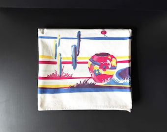 Mid-Century Southwestern Americana Square Tablecloth