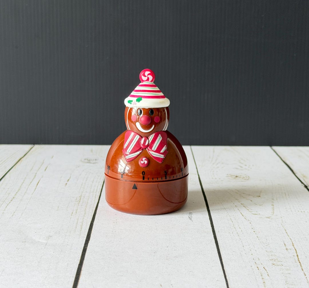 Vintage Gingerbread Man Kitchen Mechanical Timer Working Condition - Etsy