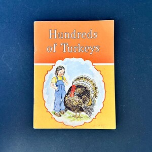 1941 Hundreds of Turkeys Children&#39;s Book | Rare Children&#39;s Book | Animal Story Book
