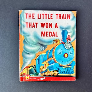 The Little Train That Won A Medal Vintage Book by Darlene Geis | Wonder Books 512 | Vintage Children&#39;s Books | Collectible Kids Books