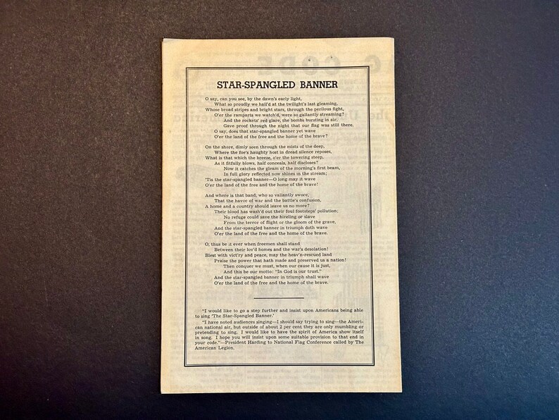Vintage 1954 United States Flag Code American Legion Etsy