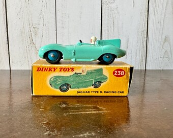 Vintage Dinky Toys 238 Jaguar Type D Race Car Made in England