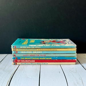 Vintage Disney Books for Children - Sold Individually | Disney&#39;s Wonderful World of Reading | Disney Collectibles | 1970s Children&#39;s Books