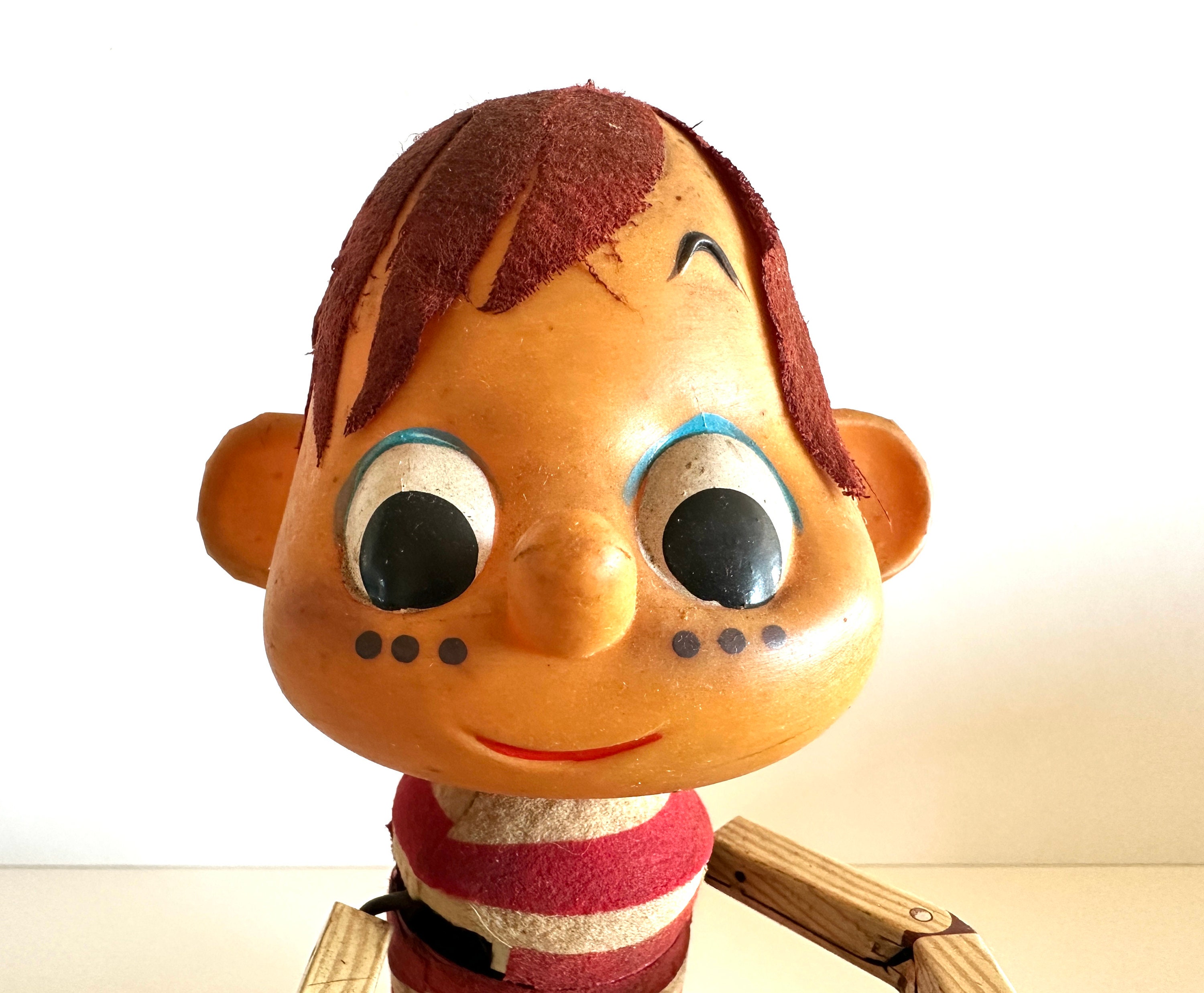 Battery Operated Pinocchio Plays the Xylophone With Original Box