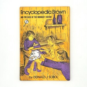 1977 Encyclopedia Brown The Case of the Midnight Visitor #13 Hardcover | Vintage Children&#39;s Book | Children&#39;s Mystery Book