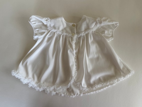 Vintage 1960s Baby White Dress - image 4