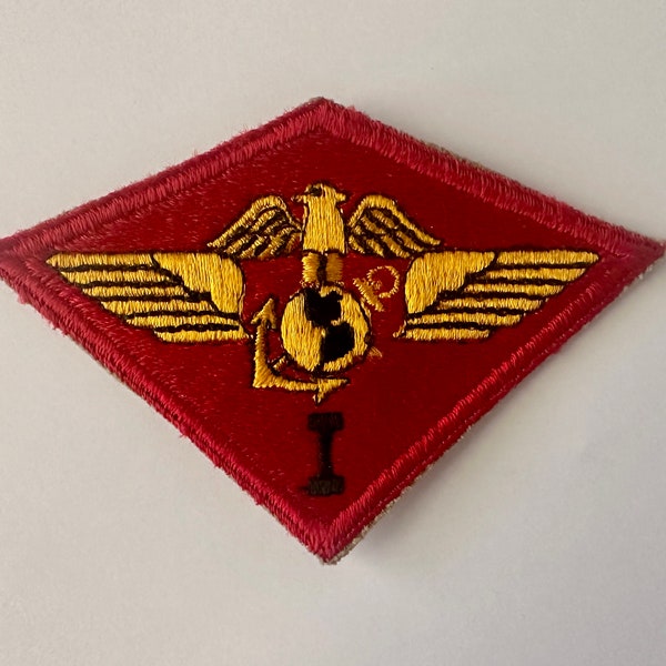 Vintage USMC 1st Marine Aircraft Wing MAW Patch Korean War