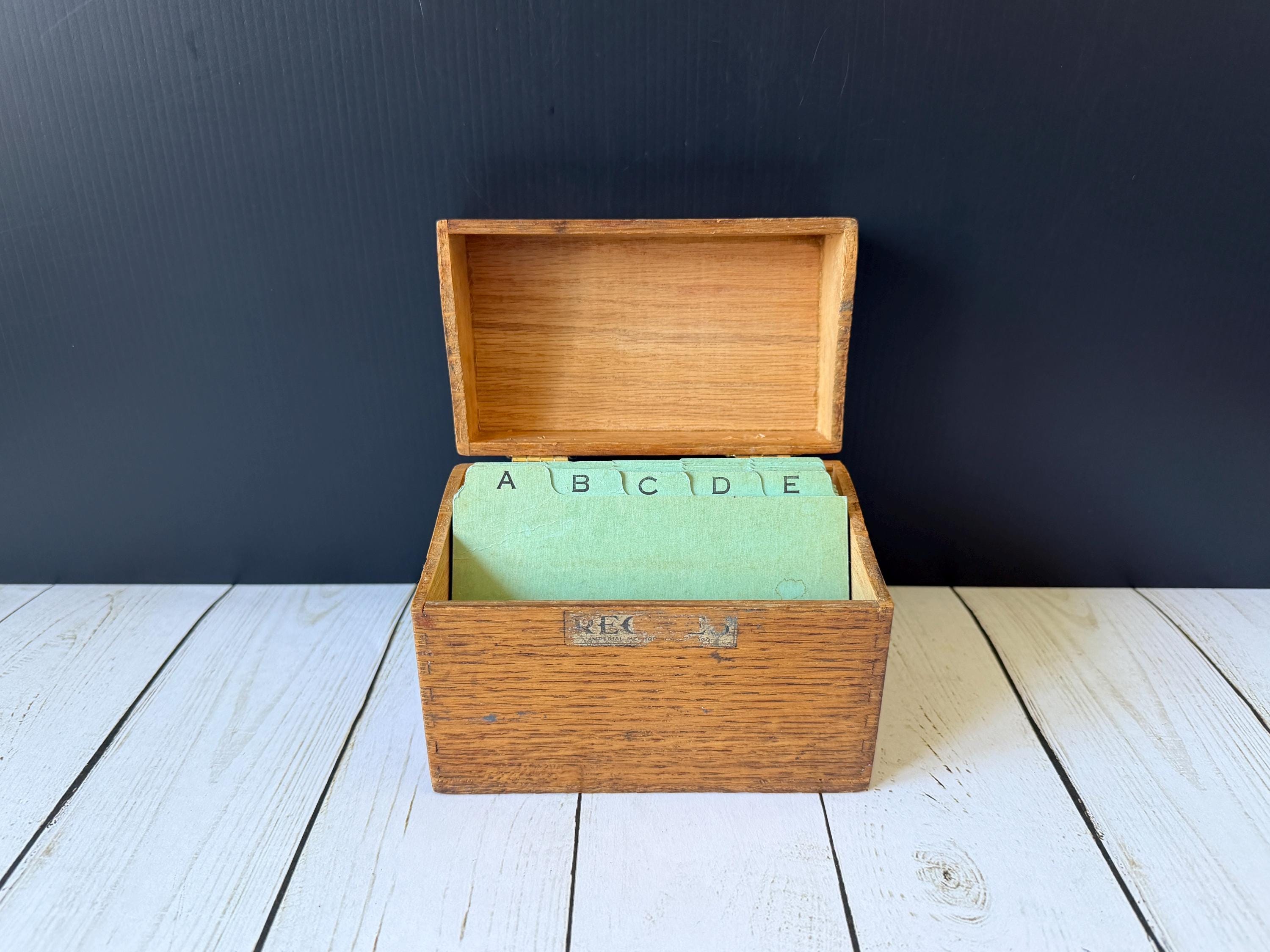 Antique Index Box - Etsy