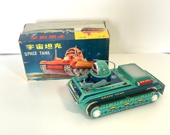 ブリキ製 1960年代 軽戦車 MF-721 シャア専用 フリクショントイ