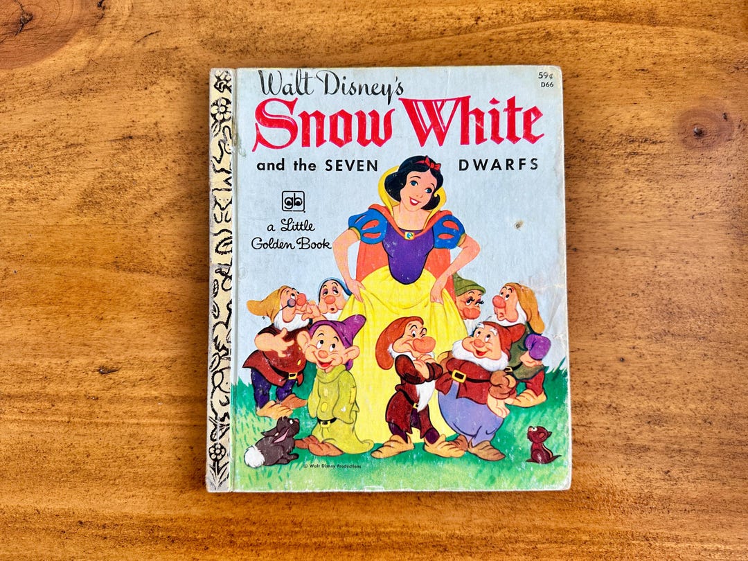 Little Golden Book Walt Disney's Snow White and the Seven Dwarfs - Etsy