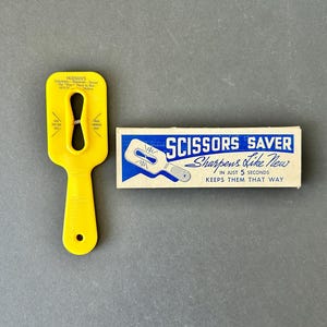 Mid-Century Scissors Saver Sharpener in Original Box