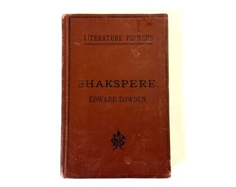 Literature Primers Shakespeare | Shakspere by Edward Dowden