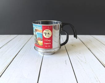 Fairgrove Stainless Steel Flour Sifter 1 Cup Capacity