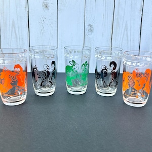 Swanky Swig Juice Glasses With Colorful Animal Characters Sold Individually
