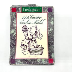 1997 Longaberger Limited Edition Easter Cookie Mold | Easter Chocolate Mold | Easter Baking