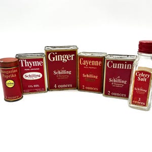 Schilling Spice Tins - Etsy