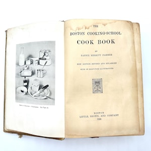 1924 The Boston Cooking-School Cook Book by Fannie Farmer | Antique Cookbook | Collectible Cookbook