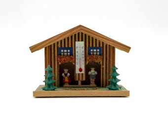 Vintage German Weather House - Alpine Chalet Decor AS IS For Display
