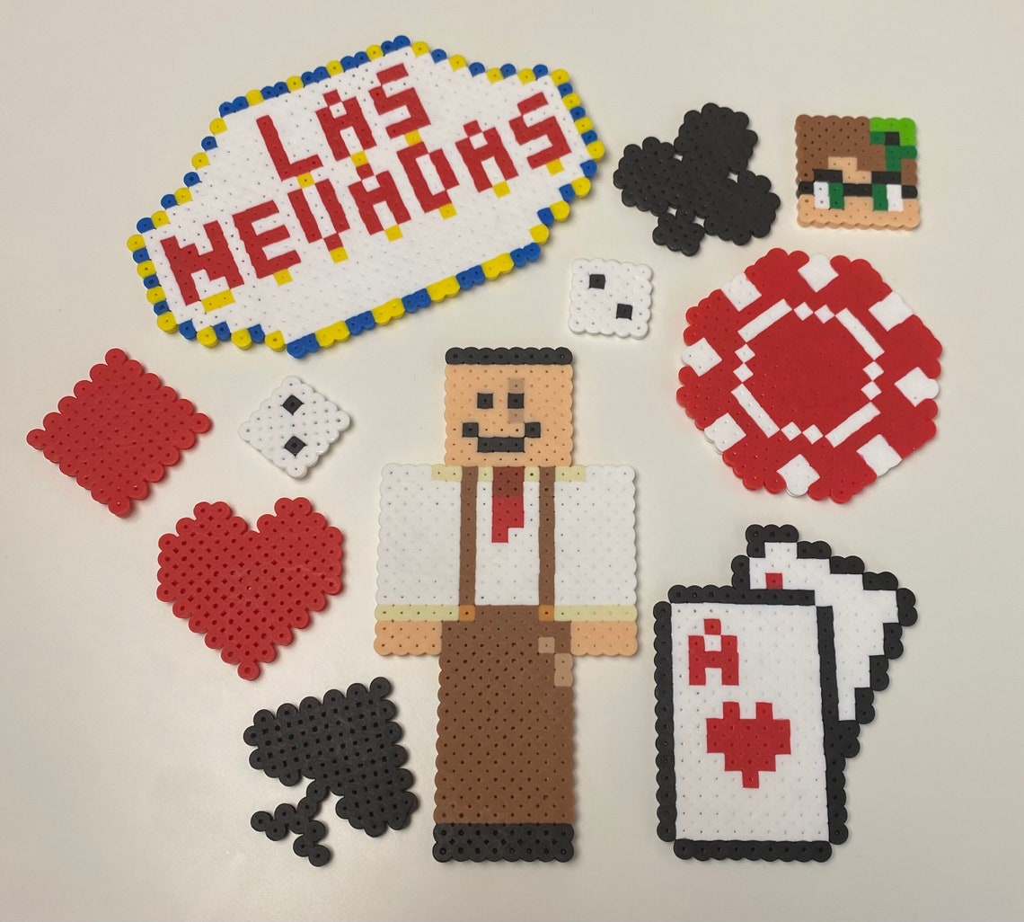 Perler Bead Minecraft Las Nevadas Quackity Set Etsy Australia