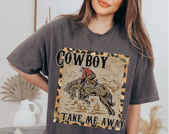 Comfort Colors Cowboy Shirt Vintage Rodeo Country Music Tshirt Country Concert Oversized Western Graphic Tee Nashville Tee Cowgirl Apparel