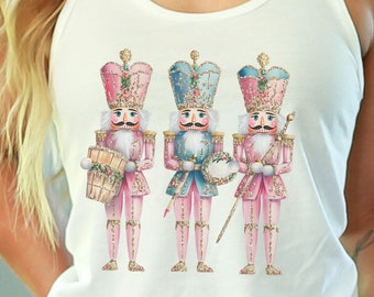 Nutcracker Tank Top Cute Christmas Racerback Coquette Holiday Season Xmas Tee Vintage Cozy Winter Trendy Aesthetic Clothing Gift for Her