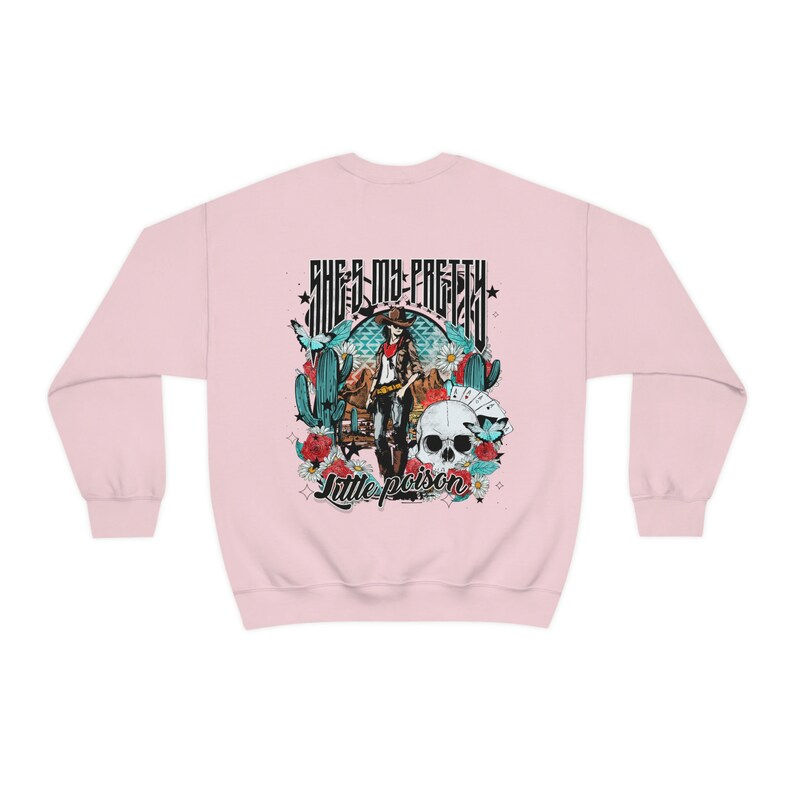 Pretty Little Poison Sweatshirt Country Music Womens Crewneck Country Concert Oversized Sweater Western Clothes Nashville Trip Cowgirl image 6