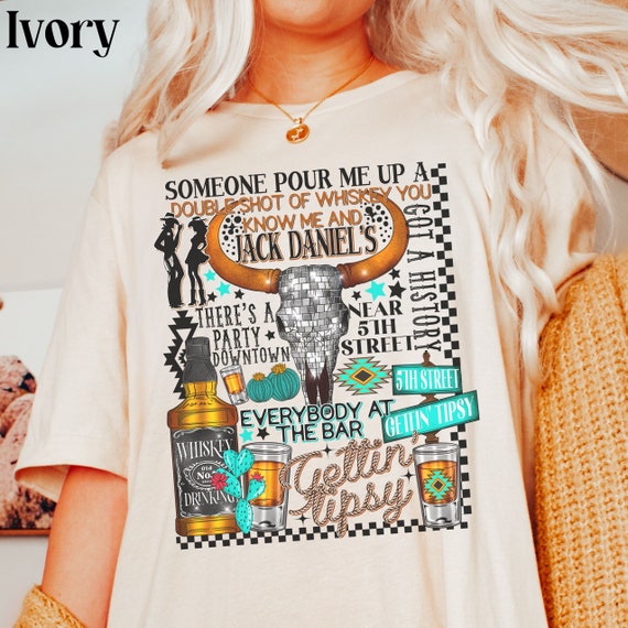 Rodeos & Whiskey Drinking Country Western Vintage T-Shirt Rodeos & Whiskey Drinking Country Western Vintage T-Shirt