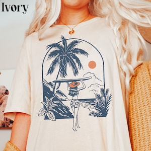 Coastal Cowgirl Shirt Cute Vintage Beachy Summer Tshirt Retro Country Western Rodeo Cowboy Tee Trendy Aesthetic Clothing Gift Comfort Colors