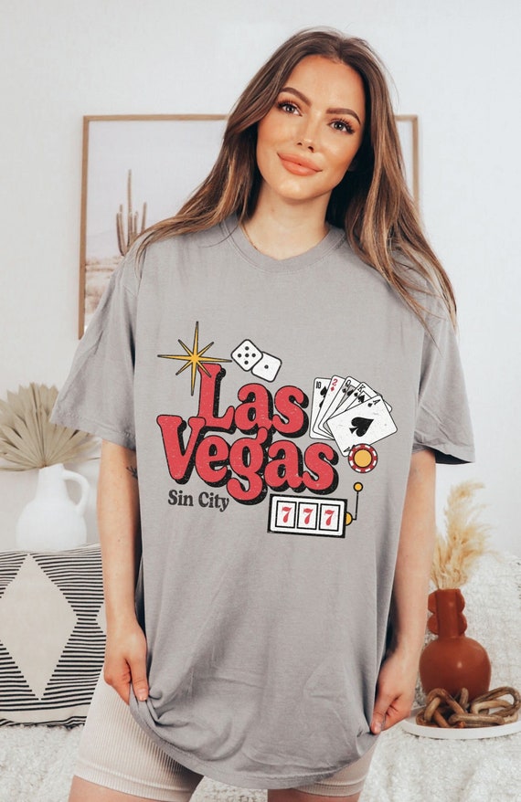 Las Vegas Shirt Cute Retro Sin City Tshirt Vintage Nevada Slot